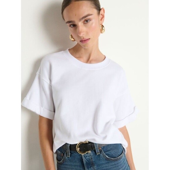 Nation Tops - Nation LTD Los Angeles Bane Sweatshirt Tee Womens Sz Medium White Capsule Clean